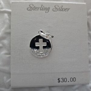 Lot 7 Sterling Silver Charms Christmas Bells Angel Snowflake Flag